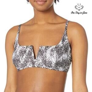 Vicious Young Babes Stunner V-Wire Bralette Bikini Top Swimsuit Size M